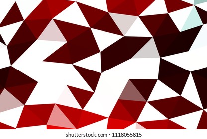 Dark Red vector low poly low poly. A sample with polygonal shapes. The polygonal design can be used for your web site.