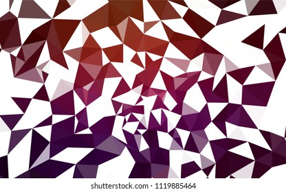 Dark Red vector low poly layout. Elegant bright polygonal illustration with gradient. Brand new design for your business.