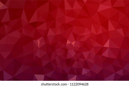 Dark Red vector low poly cover. A sample with polygonal shapes. Brand new design for your business.