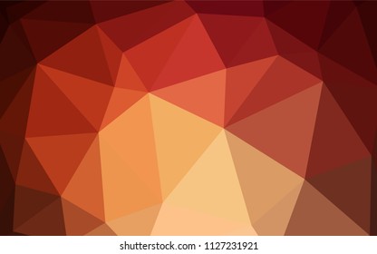 Dark Red vector low poly layout. Polygonal abstract illustration with gradient. Brand new style for your business design.