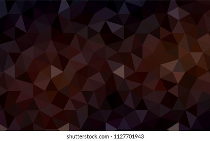 Dark Red vector low poly layout. Polygonal abstract illustration with gradient. Textured pattern for your backgrounds.
