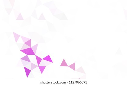 Dark Red vector low poly layout. Colorful abstract illustration with triangles. Textured pattern for your backgrounds.