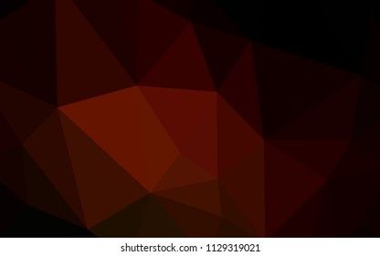 Dark Red vector low poly layout. A completely new color illustration in a polygonal style. A new texture for your web site.