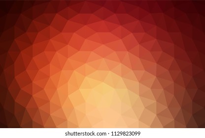 Dark Red vector low poly layout. Modern abstract illustration with triangles. A completely new design for your leaflet.