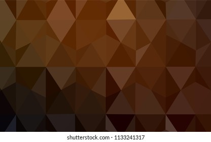 Dark Red vector low poly texture. Colorful illustration in abstract style with triangles. A new texture for your web site.