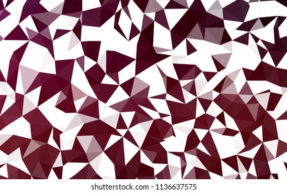 Dark Red vector low poly layout. Modern abstract illustration with triangles. New template for your brand book.