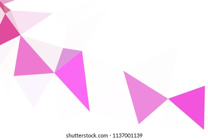 Dark Red vector low poly cover. Colorful illustration in abstract style with triangles. Completely new template for your banner.