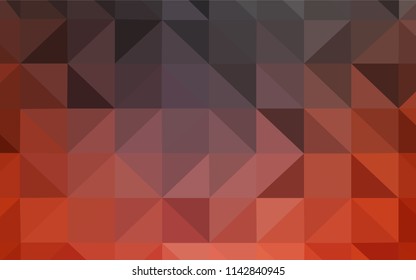 Dark Red vector low poly cover. Creative geometric illustration in Origami style with gradient. Polygonal design for your web site.