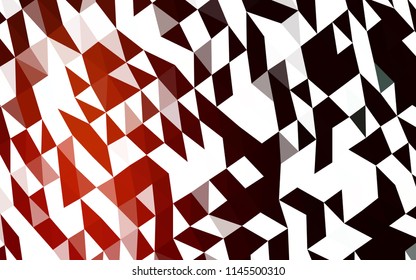 Dark Red vector low poly layout. Shining illustration, which consist of triangles. A new texture for your design.