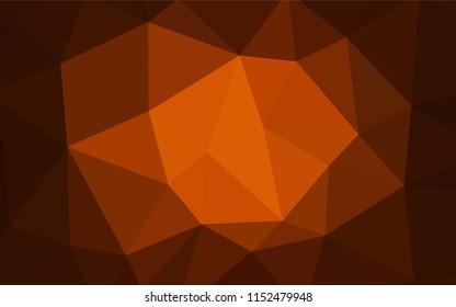 Dark Red vector low poly cover. Colorful illustration in polygonal style with gradient. Triangular pattern for your design.