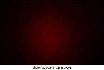 Dark Red vector low poly texture. A completely new color illustration in a vague style. The elegant pattern can be used as part of a brand book.