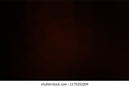 Dark Red vector low poly layout. Geometric illustration in Origami style with gradient.  The textured pattern can be used for background.