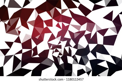Dark Red vector low poly layout. Polygonal abstract illustration with gradient. Brand new design for your business.