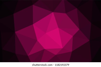 Dark Red vector low poly texture. Polygonal abstract illustration with gradient. New template for your brand book.