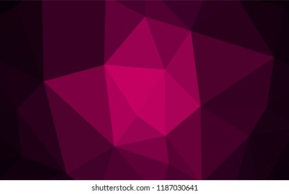 Dark Red vector low poly cover. Modern abstract illustration with triangles. Template for cell phone's backgrounds.