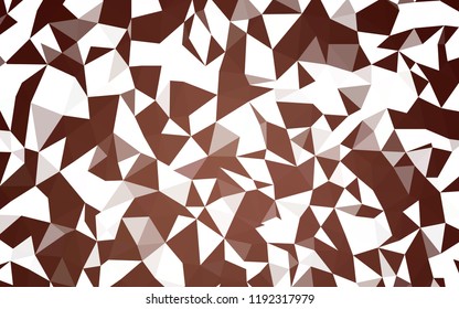 Dark Red vector low poly texture. Elegant bright polygonal illustration with gradient. New template for your brand book.
