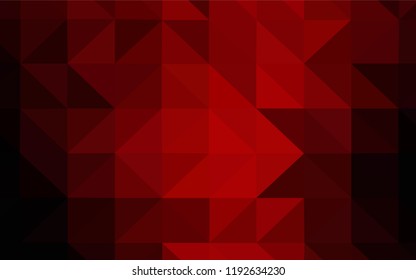 Dark Red vector low poly layout. Polygonal abstract illustration with gradient. Brand new design for your business.