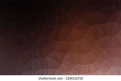 Dark Red vector low poly texture. A vague abstract illustration with gradient. The template can be used as a background for cell phones.