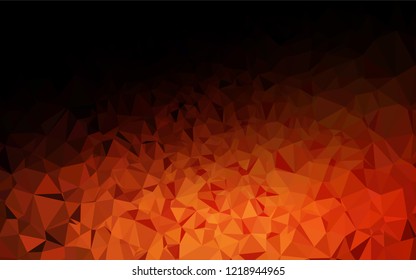 Dark Red vector low poly layout. Brand new colored illustration in blurry style with gradient. Brand new design for your business.