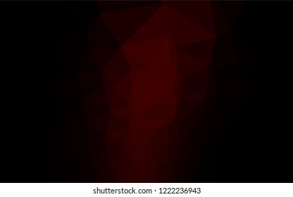 Dark Red vector low poly texture. Geometric illustration in Origami style with gradient.  Brand new design for your business.