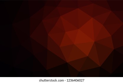 Dark Red vector low poly cover. Glitter abstract illustration with an elegant design. A completely new template for your business design.