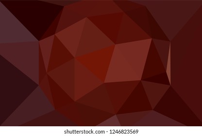 Dark Red vector low poly texture. A completely new color illustration in a polygonal style. Template for cell phone's backgrounds.