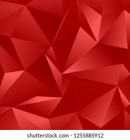 Dark Red vector low poly . A completely new low poly color illustration in a vague style.