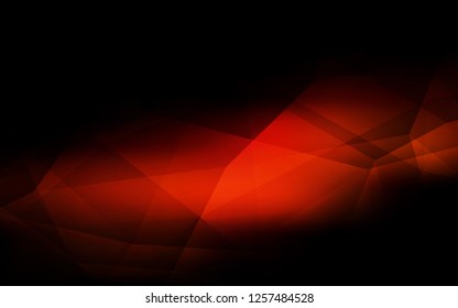 Dark Red vector low poly texture. Triangular geometric sample with gradient.  Textured pattern for your backgrounds.