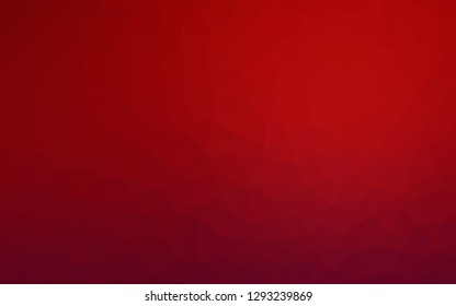 Dark Red vector low poly layout. Colorful illustration in abstract style with triangles. New template for your brand book.