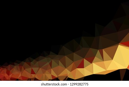Dark Red vector low poly cover. A completely new color illustration in a vague style. New texture for your design.