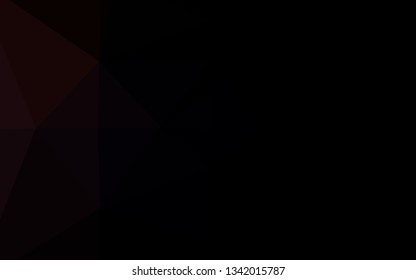Dark Red vector low poly texture. Brand new colorful illustration in with gradient. New texture for your design.
