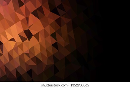 Dark Red vector low poly texture. Creative illustration in halftone style with gradient. New texture for your design.