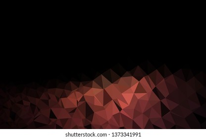 Dark Red vector low poly cover. Glitter abstract illustration with an elegant design. Completely new design for your business.