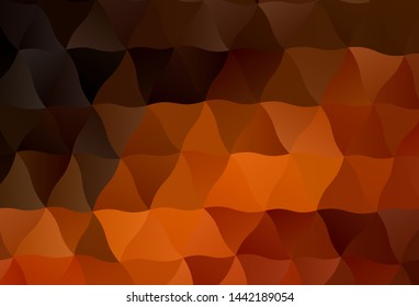 Dark Red vector low poly layout. Modern abstract illustration with triangles. New template for your brand book.
