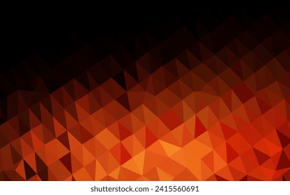 Dark Red vector textura baja de poli. Ilustración brillante, que consiste en triángulos. El mejor diseño triangular para su negocio.