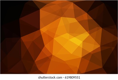 Dark Red vector Low poly crystal background. Polygon design pattern. Low poly illustration, low polygon background.