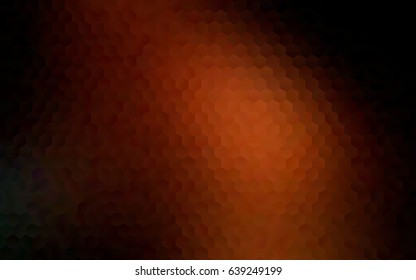 Dark red vector low poly background. A sample with a polygonal design. Illustration in polygonal style with repeating squares