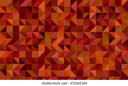 Dark Red vector low poly background. Shining illustration, which consist of triangles. The textured pattern can be used for background.