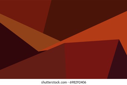 Dark Red vector low poly pattern. An elegant bright illustration with gradient. The best triangular design for your business.