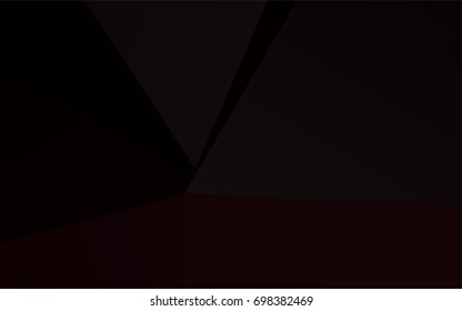 Dark Red vector low poly background. Modern geometrical abstract illustration with gradient. The template can be used as a background for cell phones.