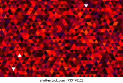 Dark Red vector low poly pattern. Modern geometrical abstract illustration with gradient. The completely new template can be used for your brand book.