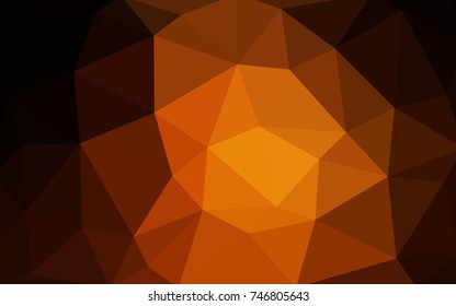Dark Red vector Low poly crystal background. Polygon design pattern. Low poly illustration, low polygon background.