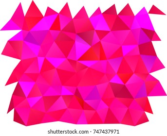 Dark Red vector low poly background. Shining colored illustration in a brand-new style. The completely new template can be used for your brand book.