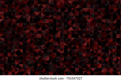 Dark Red vector low poly pattern. A completely new color illustration in a vague style. The polygonal design can be used for your web site.