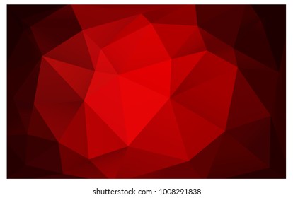 Dark Red vector modern geometrical abstract background. Texture, new background. Geometric background in Origami style with gradient. 