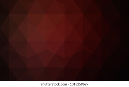 Dark Red vector modern geometrical abstract background. Texture, new background. Geometric background in Origami style with gradient. 