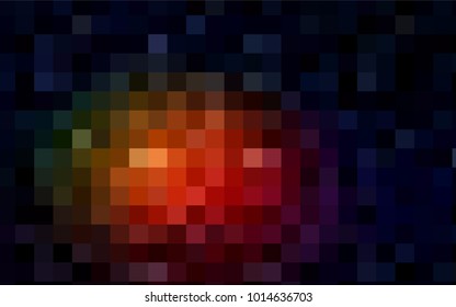 Dark Red vector modern geometrical background. Abstract template. Geometric pattern in square style with gradient.