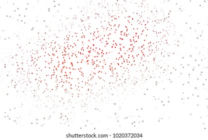 Dark Red vector modern geometrical circle abstract background. Dotted texture template. Geometric pattern in halftone style with gradient. 