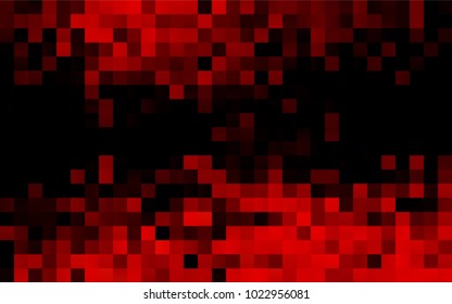 Dark Red vector modern geometrical background. Abstract template. Geometric pattern in square style with gradient.