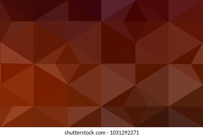 Dark Red vector modern geometrical abstract background. Texture, new background. Geometric background in Origami style with gradient. 